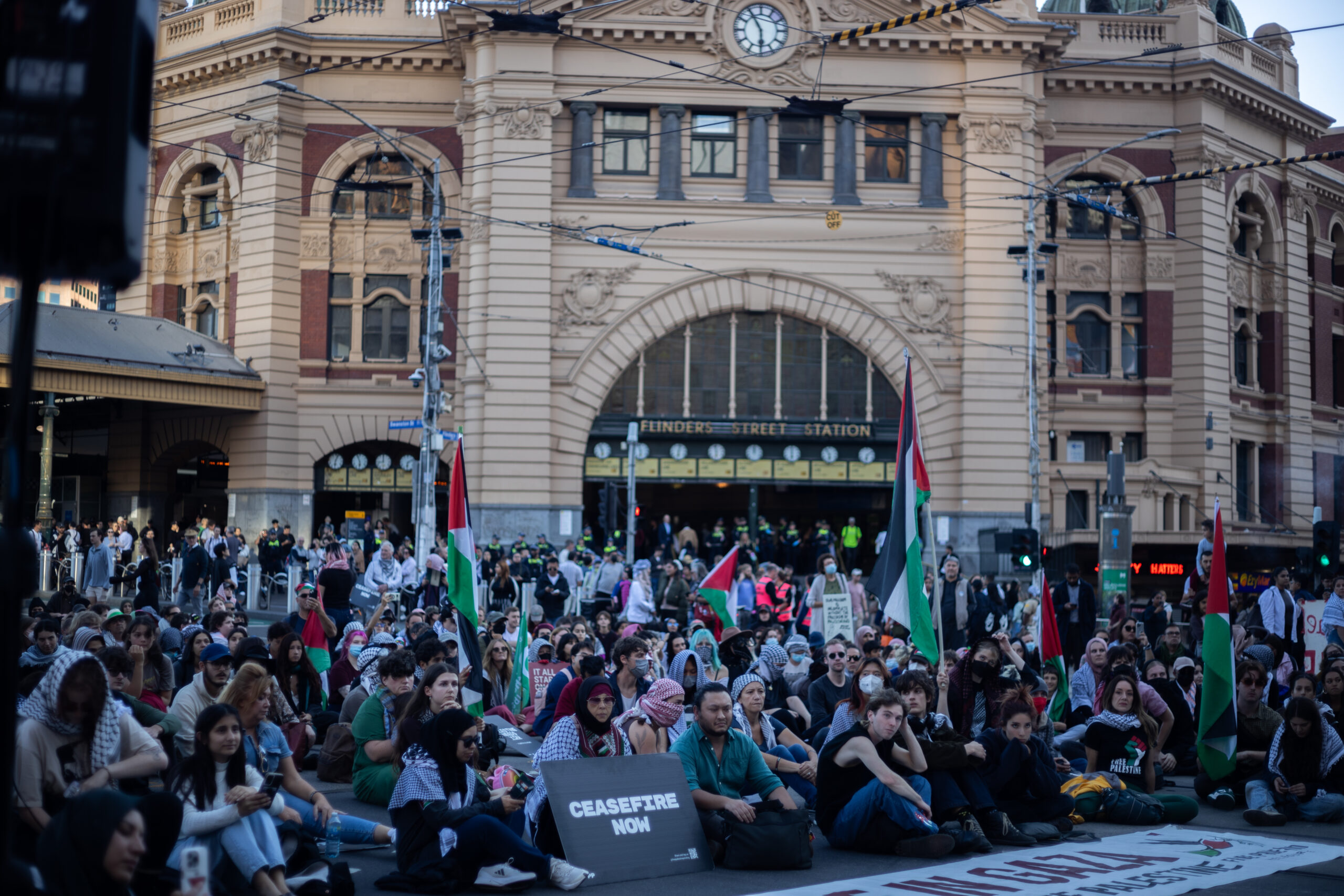 Photo of Free Palestine Rally. Photo by Flick.